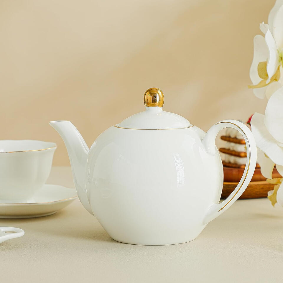 White Porcelain Teapot